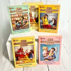 Vintage The Baby-Sitters Club Box Set Books 1-4 Scholastic Apple Paperbacks 80s